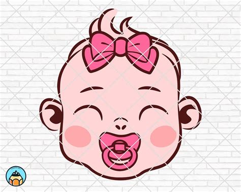 Cute Baby Girl SVG