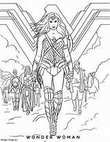 Film Wonder Woman coloring Page sketch template