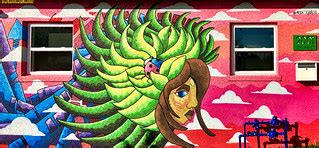 Green Hair With Ladybug | Mural by @masonschwacke on the wal… | Flickr