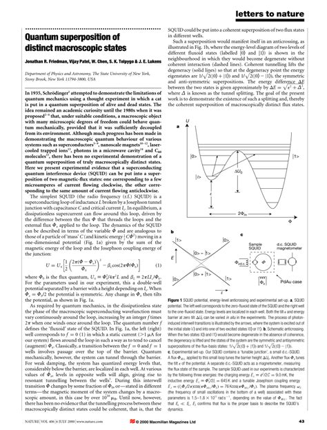 (PDF) Quantum superposition of distinct macroscopic states