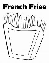 Printable French Fries Coloring Pages  Cool sketch template