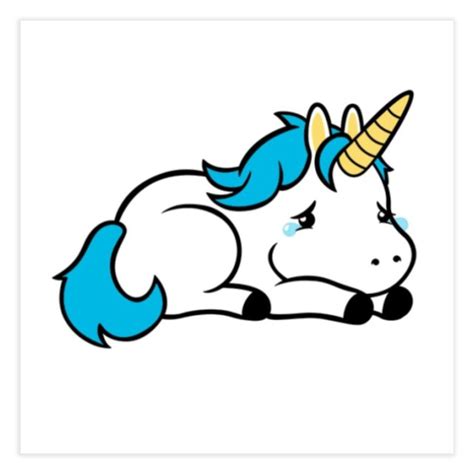 Unicorn crying | Gael's Artist Shop