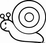 Snail Easy Coloring Page Printable sketch template