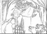 Daniel And The Lions Den Coloring Page  sketch template