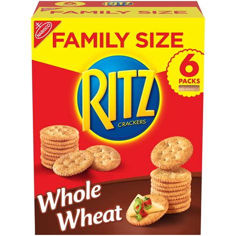 RITZ Crackers, Whole Wheat Flavor, 1 Family Size Box - Walmart.com - Walmart.com