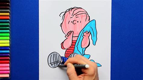 How to draw Linus [Peanuts Characters] - YouTube