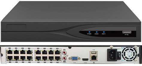 IP Network 12MP 16 Channel NVR : 16x PoE Ports, 4096×3072 Resolution ...