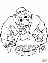 Coloring Thanksgiving Dinner Family Pages Table Sheets Eating Drawing  sketch template