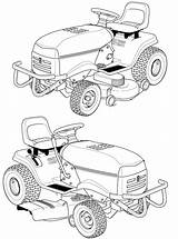 Husqvarna Riding Lawn Mower Coloring Page  Free Printable sketch template