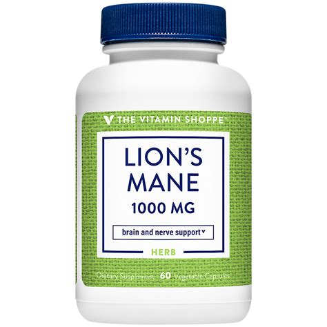 Lion's Mane Nootropic Mushroom Formula for Brain Nerve Support 1,000 MG (60 Vegetable Capsules ...