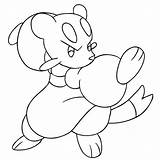 Mienfoo Pokemon 3 sketch template
