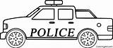 Police Pickup Truck Outline Coloring Page  ColoringAll sketch template