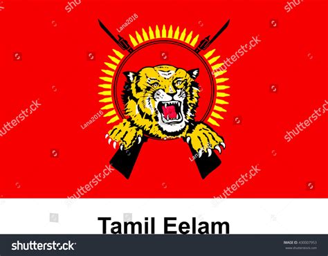 Vector Image Flag Tamil Eelam Stock Vector (Royalty Free) 430007953 ...