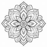 Premium Photo  Adults Drawing Mandala Coloring Page sketch template