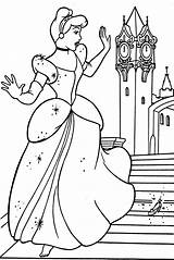 Walt Disney Coloring Pages  Princess Cinderella sketch template