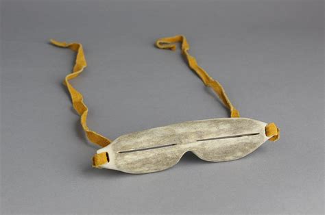 Antler, Leather Snow Goggles by Danny Etooangat Inuit Artist from ...