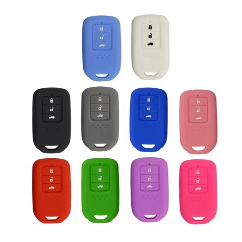 New Styling Silicone Car Key Cover Case For Honda Accord 9 Crider Crv Hrv 3 Buttons Smart Car ...