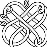 Celtic Knot Coloring Page Black And White · Creative Fabrica sketch template