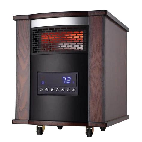 1500-Watt 6-Element Infrared Electric Portable Heater with Remote ...