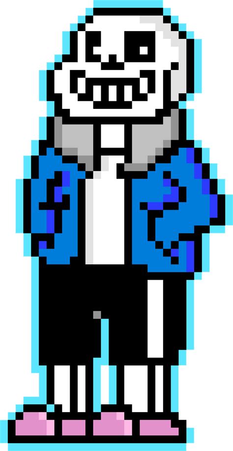 Sans (pixel art and GIF!) by TheTigressFlavy on DeviantArt