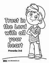 Trust In The Lord Coloring Page  Vrogueco sketch template