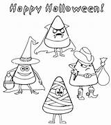 Halloween Candy Corn Coloring Pages sketch template
