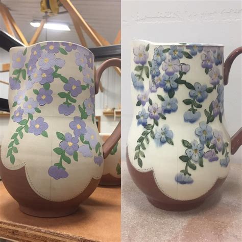 underglaze changes ... | Glazes for pottery, Ceramics ideas pottery ...