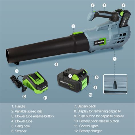 Buy Cordless Leaf Blower with 4.0Ah Battery and Quick Charger Online - My Tools Hut