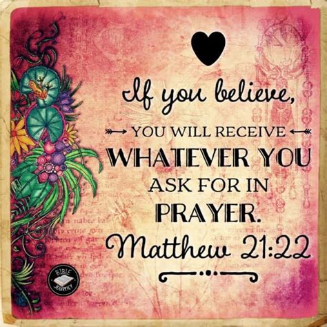 Matthew 21:22 NIV - Bible Verse Image - Picture Bible Verses