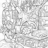 Coloring Page Tree And Toys sketch template