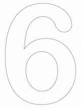Number 6 Tracing Worksheet sketch template