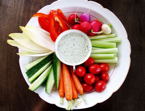 Crudité Platter with Green Goddess Dip Recipe | goop