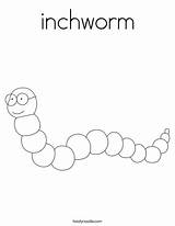 Inchworm Coloring Page sketch template