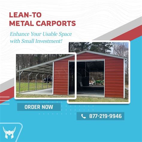 Lean-to Metal Carports | Metal carports, Lean to carport, Carport