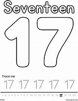 Number 16 Coloring Page sketch template