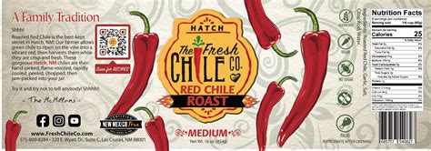 Hatch Chile Sauce Nutrition Facts | The Fresh Chile Co