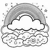 Smiling rainbow coloring page Lulu Pages sketch template