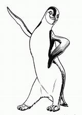 Adelie Penguin Coloring Page  Nation sketch template