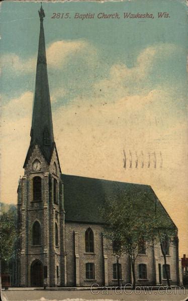 Walnut Street Baptist Church Waukesha, WI Postcard