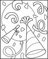 Party Coloring Page sketch template