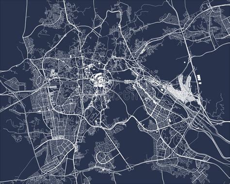 Map of the City of Mecca, Saudi Arabia Stock Illustration ...