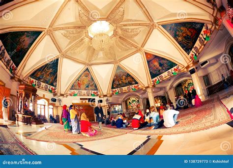 ISKCON Radha Krishna Temple,Bangalore,India Close Up,front View Of ...