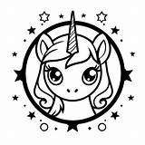 Unicorn Emoji Coloring Sheet  Page sketch template