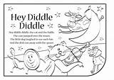 Hey Diddle Coloring Page sketch template