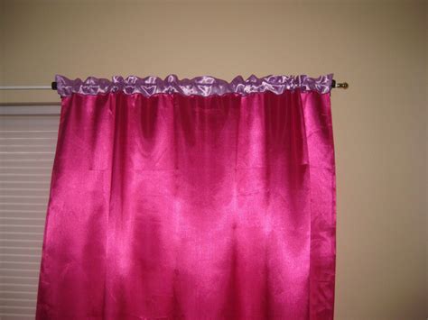 Simple Blue: Pink Satin Curtains and Kenny Rogers Roasters