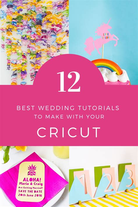 12 BEST CRICUT WEDDING TUTORIALS | Bespoke-Bride: Wedding Blog | Wedding tutorial, Cricut ...