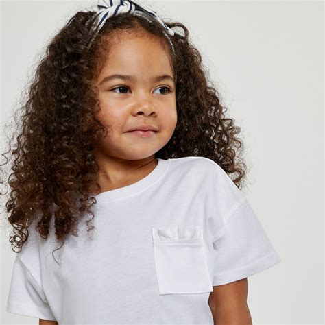 Pack of 2 t-shirts with short sleeves in cotton, white + blue, La Redoute Collections | La Redoute
