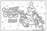 Christmas Coloring Page PNG  Free Printable Pages sketch template