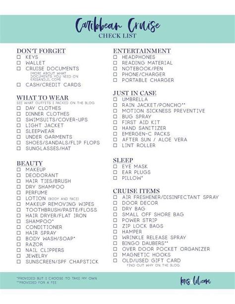 The Ultimate Caribbean Cruise Packing List | Cruise packing list ...