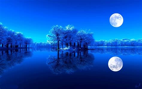 HD Moonlight Reflection Wallpaper | Download Free - 67607